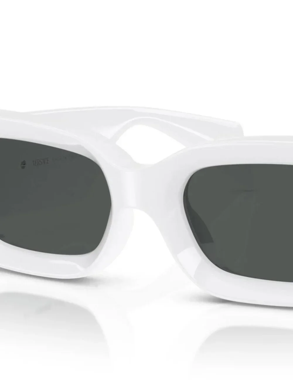 NEW VERSACE VE4474 314/87 WHITE DARK GREY UNISEX SUNGLASSES AUTHENTIC